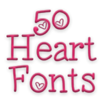 hearts fonts 50 android application logo